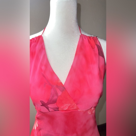 COPY - Vintage Y2k floral hot pink dress size 3 - Picture 12 of 17